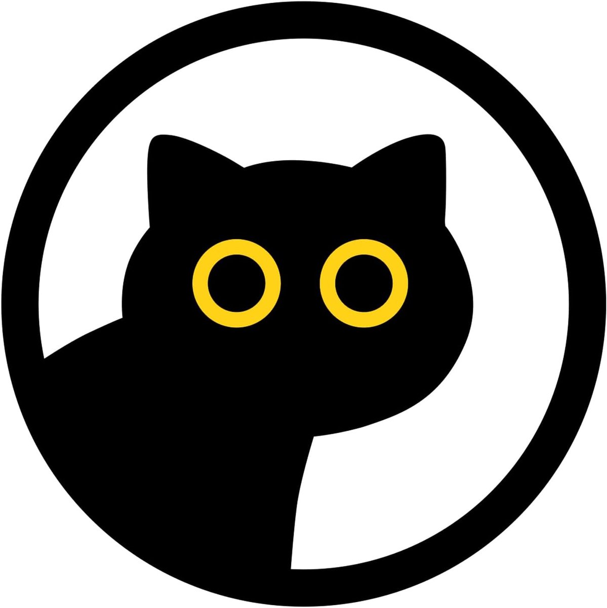 Autosticker, zwarte kat met gele ogen, grappige kattensticker van pvc, kras- en weerbestendig, voor auto, raam, motorfiets, laptop, mobiele telefoon en meubels