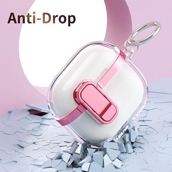Transparant Hoesje voor AirPods Pro 2 DDT Roze — afbeelding 5