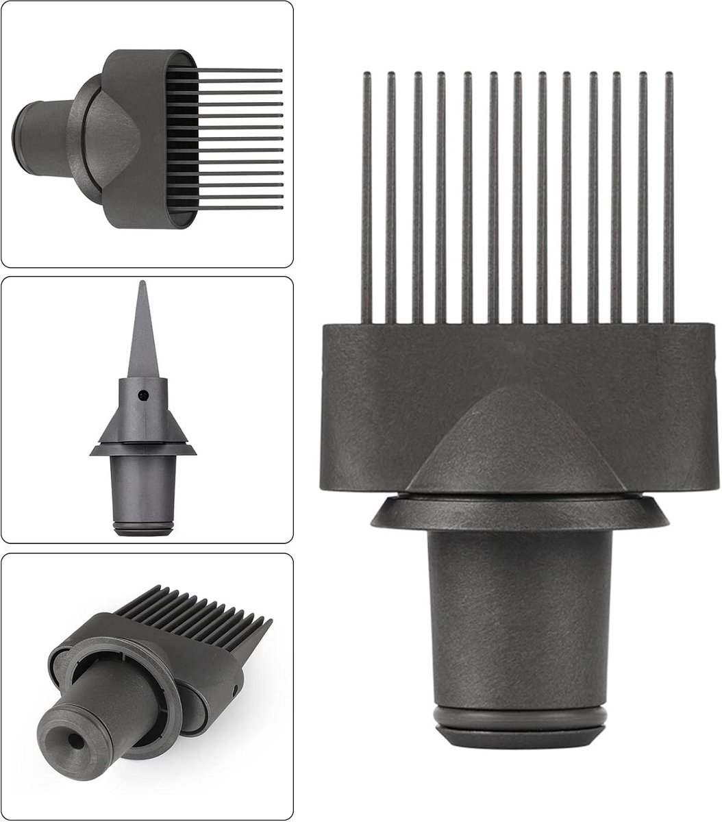 Kam geschikt voor brede tanden geschikt voor Dyson Supersonic haardrogers HD01 HD02 HD03 HD04 HD08 - Universele diffuser geschikt voor trendy haardrogers - Opzetstuk van salonkwaliteit