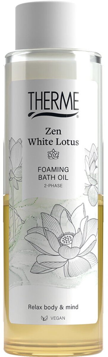 Therme - Zen White Lotus Foaming Bath Oil - 6 x 400 ml - Voordeelverpakking