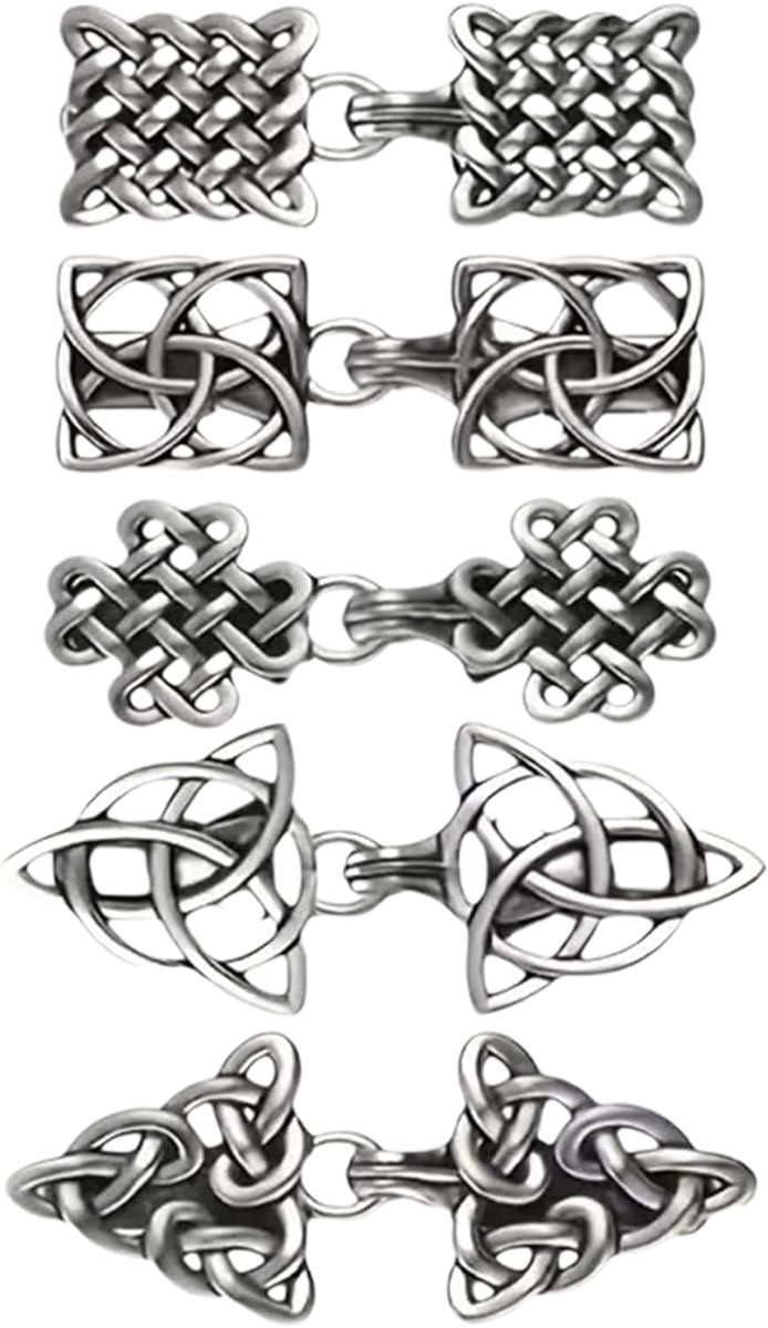 5 stuks speciale patronen cinch-clip, vintage pullover cardiganclip, metalen sluitingen voor jassen retro, vintage kraagklemmen, cape, broches en sjaalspelden voor vrouwen meisjes dragen