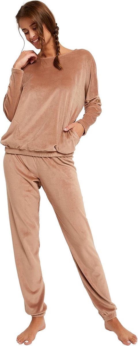 Fashion Fleece Damespyjama voor de Winter | Warme en Zachte Nachtkleding in 2-Delige Set met Shirt en Broek | Heerlijk Huispak als Cadeau voor Haar S-XXL