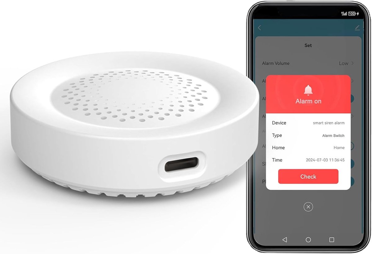 Sirenalarm, draadloos alarm voor deur-raamsensor