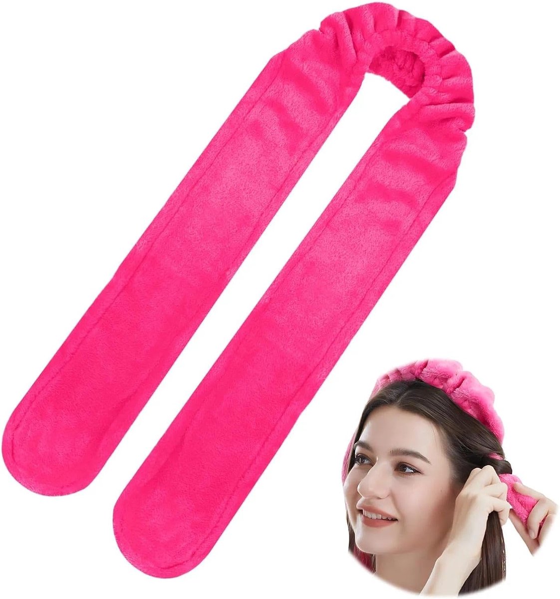 Krulspelden 60 cm, zonder hitte, van fluweel, lange krulspelden met zachte fluwelen bekleding, voor alle haren en hoofden