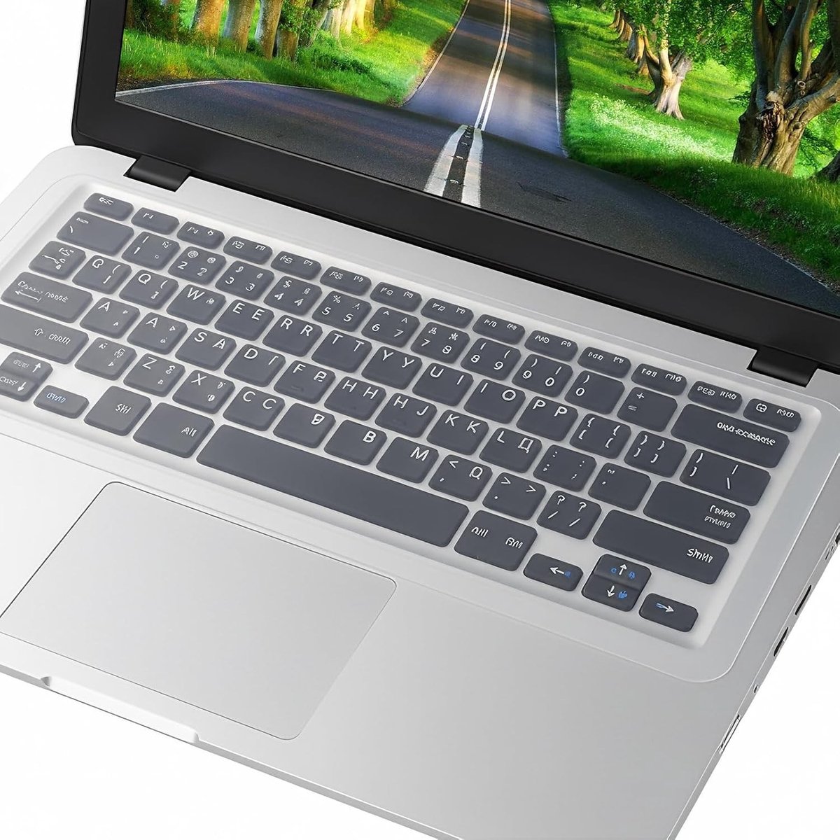 Transparante toetsenbordbeschermer - Ultra dunne siliconen toetsenbordcover, waterdicht, stofbescherming en wasbaar voor laptops van 15-17 inch
