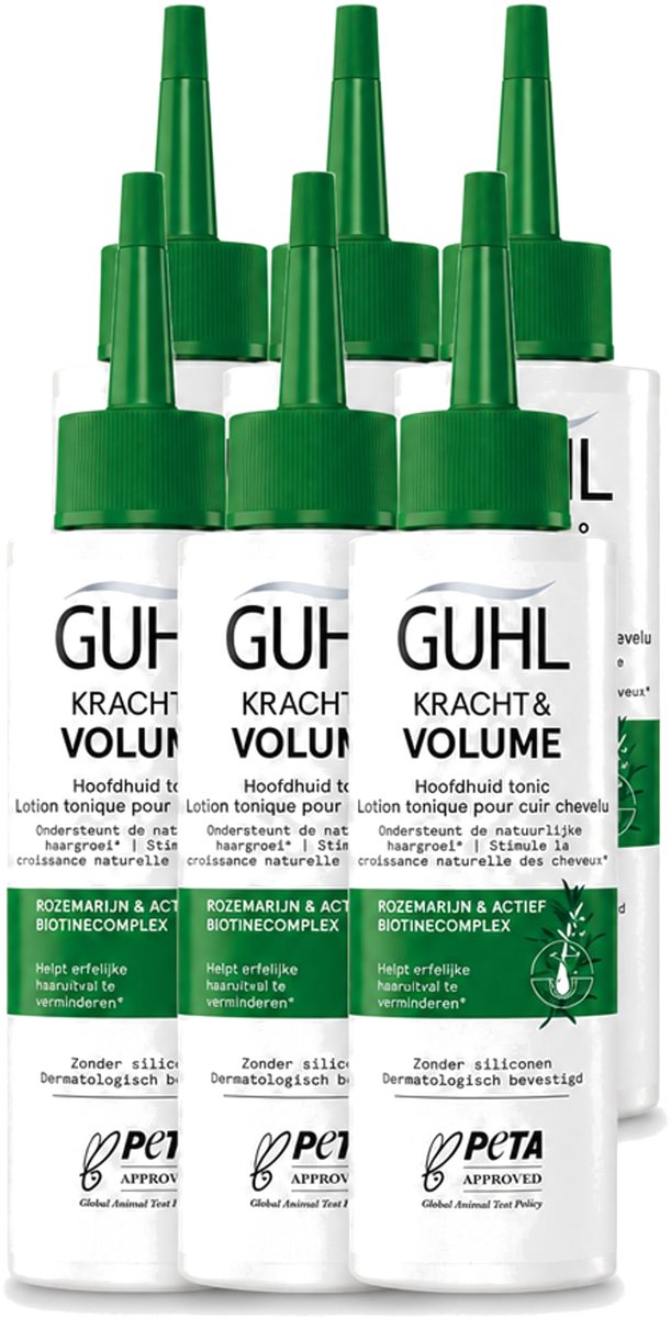 6 x Guhl – Scalp Tonic – Kracht & Volume – 125 ml - Voordeelverpakking - 6 stuks