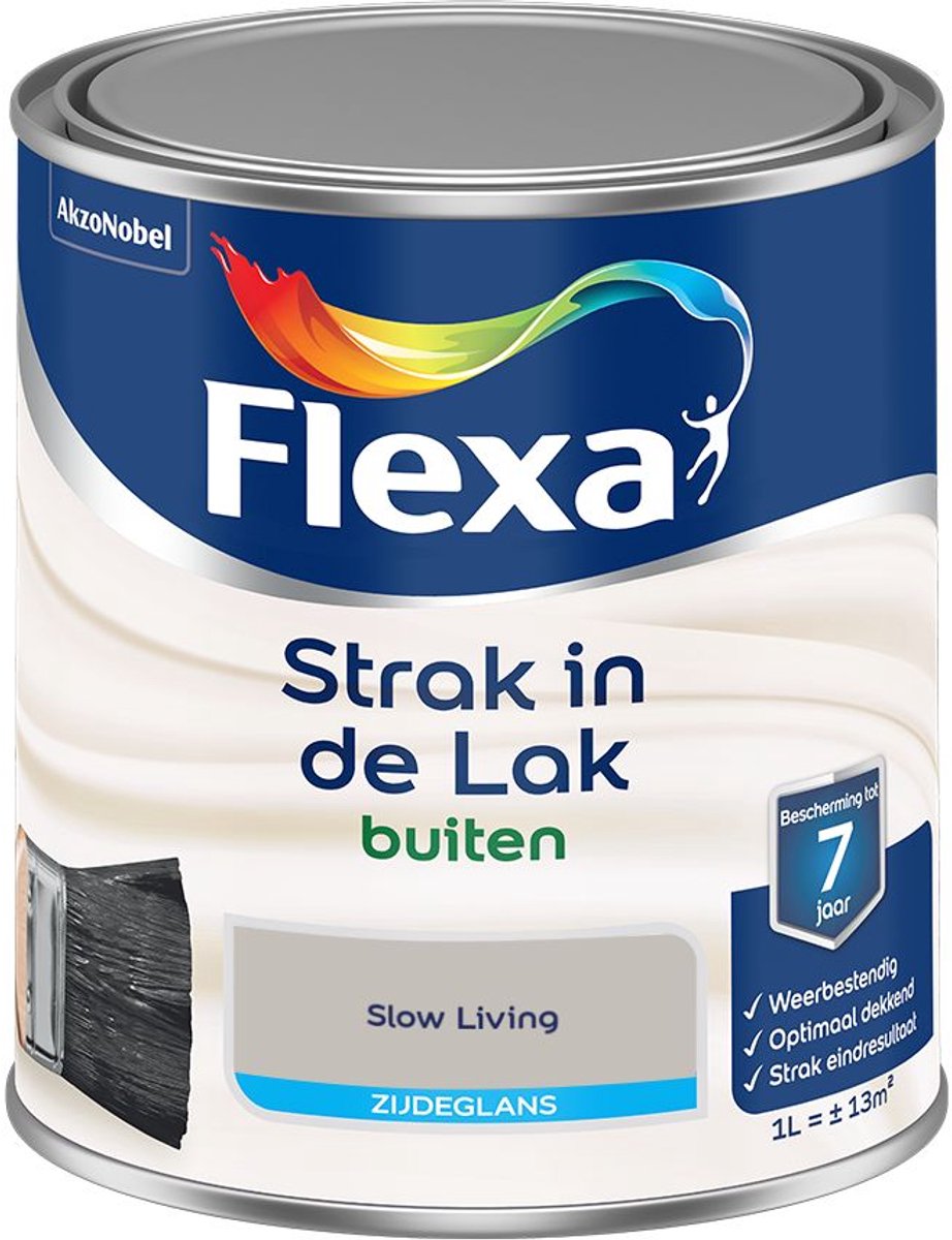 Flexa - Strak In De Lak Buitenlak Zijdeglans - Slow Living - 1 L - Kleur Van Het Jaar 2027