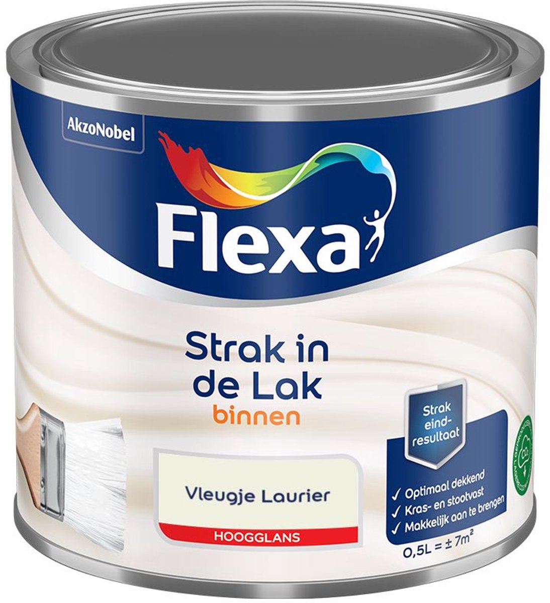 Flexa - Strak In De Lak Binnenlak Hoogglans - Vleugje Laurier - Mengverf - 500 Ml