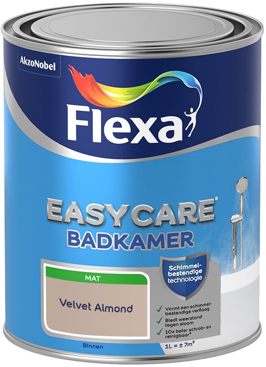 Flexa - Easycare Badkamer - Velvet Almond - 1 L - Kleur Van Het Jaar 2027
