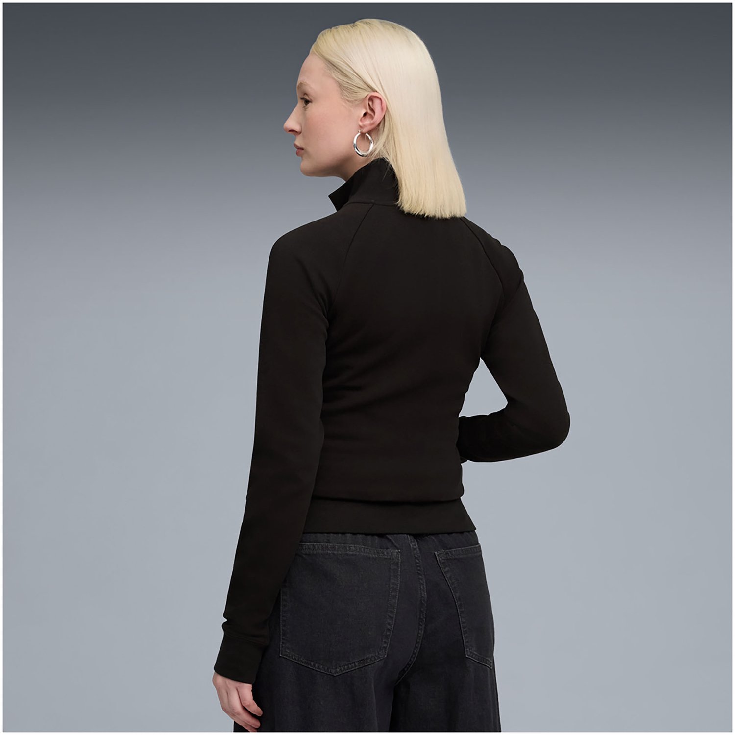 Puma Ess Slim Track Jacket Dk Jack Sportswear Vrouwen Zwart