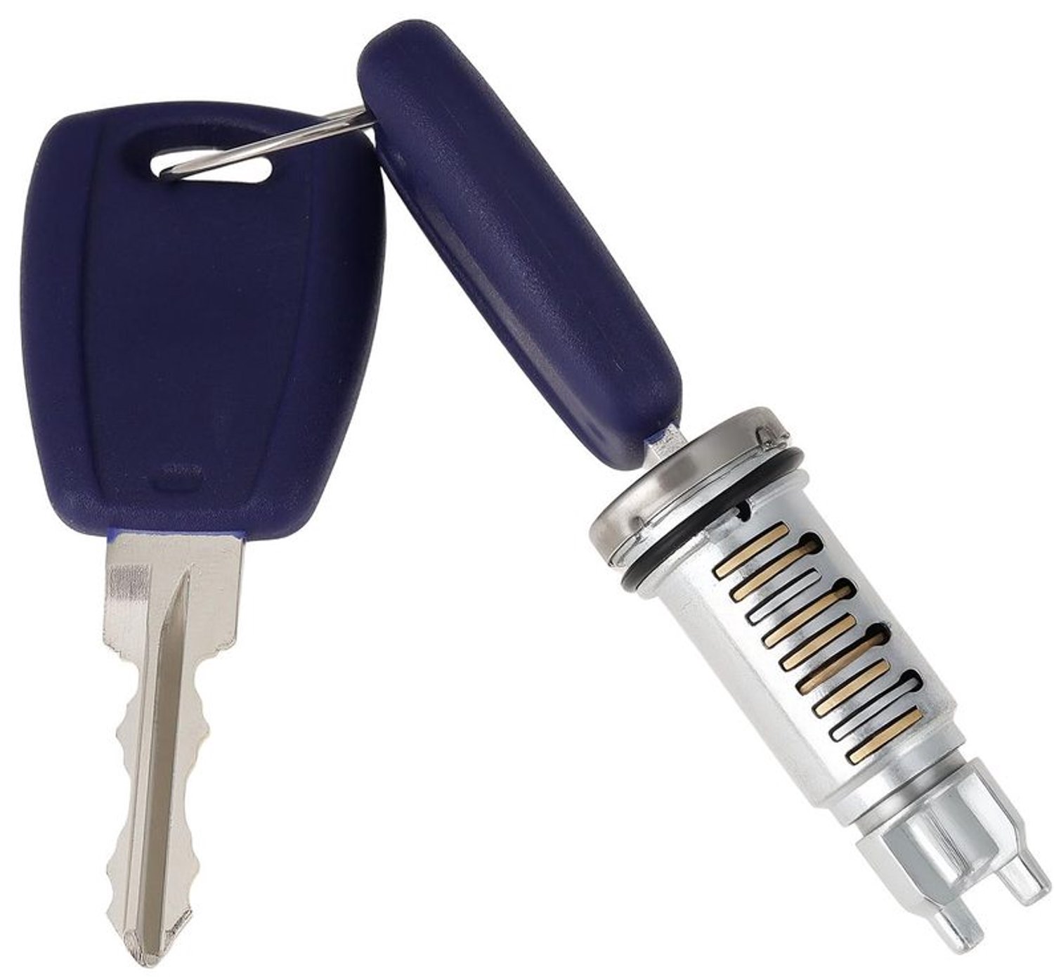 Deurslot vervangingsset - Cilinderslot - Compatibel met Fiat Doblo/Panda/Punto - 1 stuk + 2 sleutels - Hoogwaardige metalen/plastic constructie - Autoslot