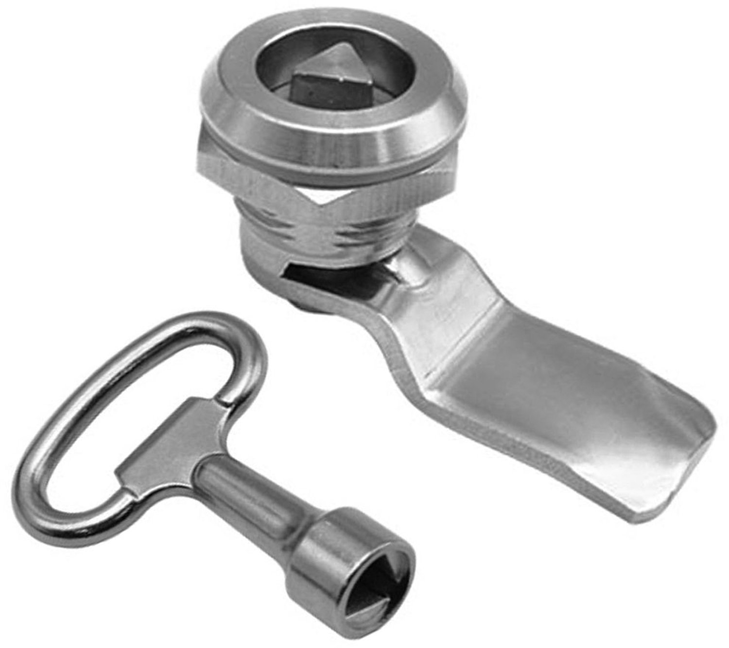 Lock voor Meubels en Postbussen met Driehoek Sleutel