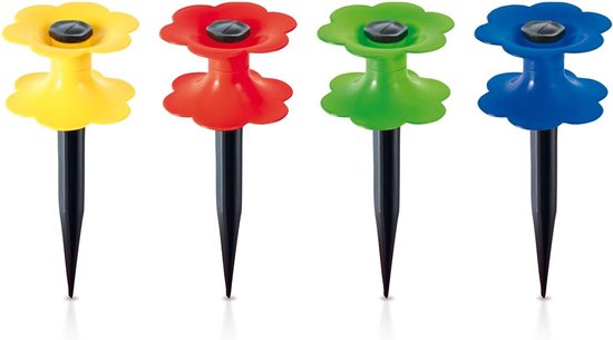 Tuinslanggeleiding 17 cm - meerkleurig - bloemenlook - voorkomt slang- en kabelwartel - ServiceTopper — afbeelding 5