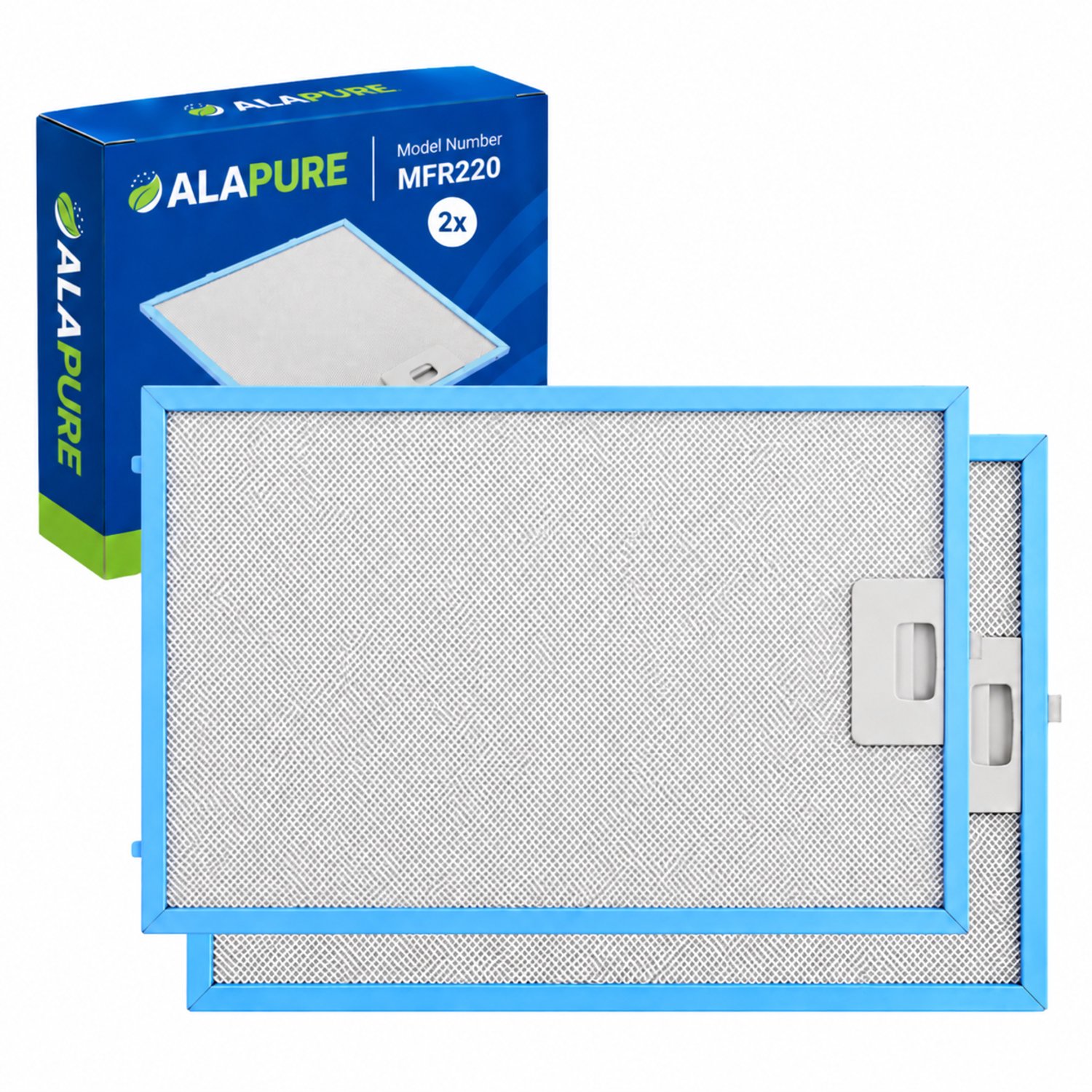 2x Metaalfilter voor Arthur Martin 4055081220 300x253x8mm