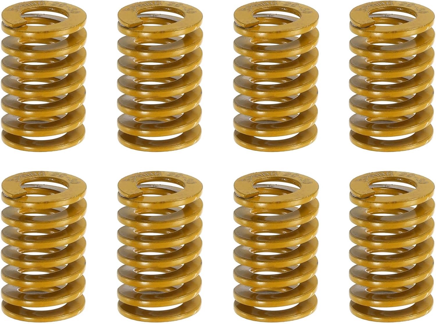Compressieveren 20 mm OD - 30 mm lengte - 8 stuks - lichte belasting - voor 3D-printer m-winkel - m-winkel
