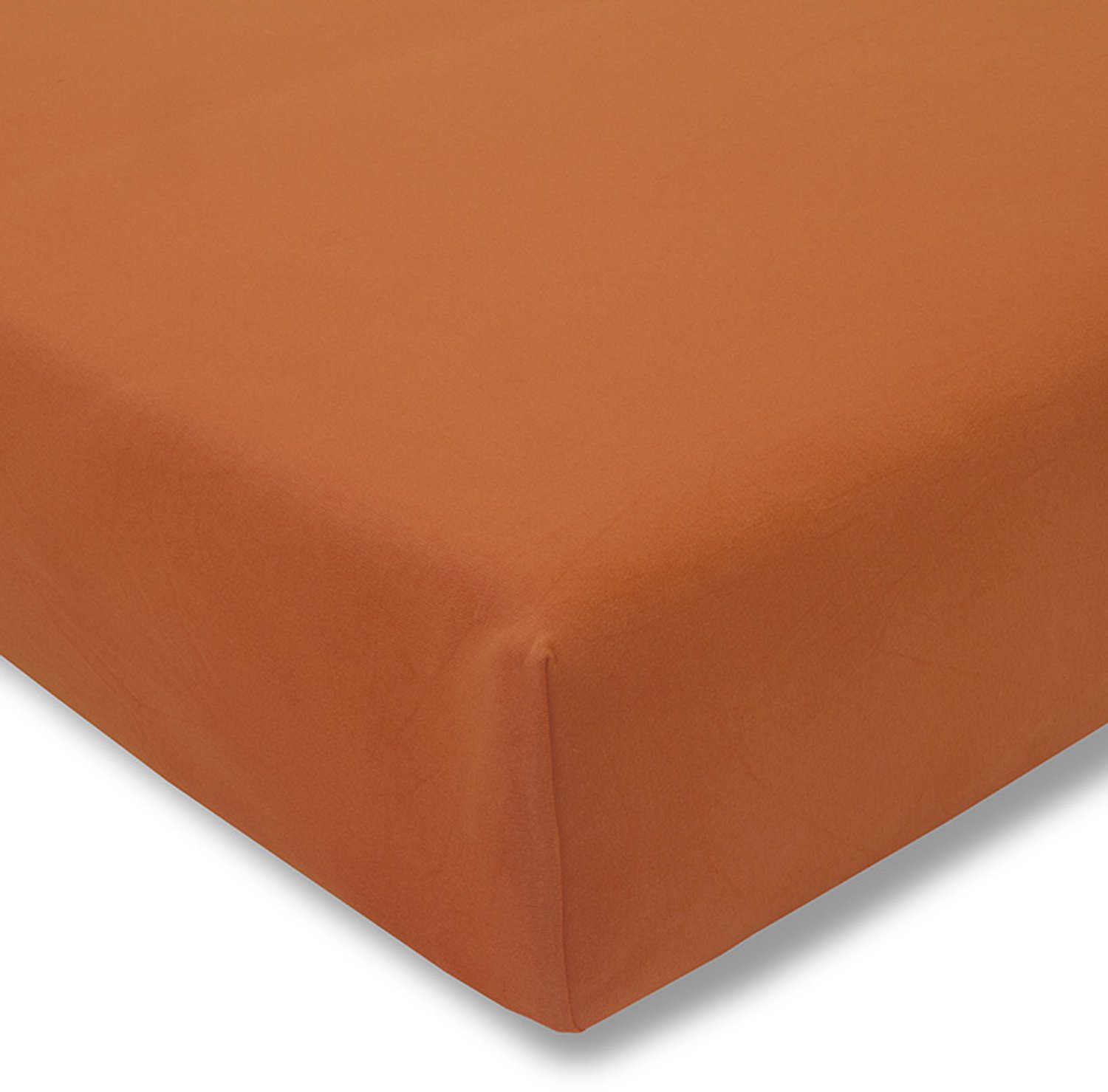 Estella 370 - Hoeslaken - Gedraaide jersey - 150 x 200 cm - Terracotta