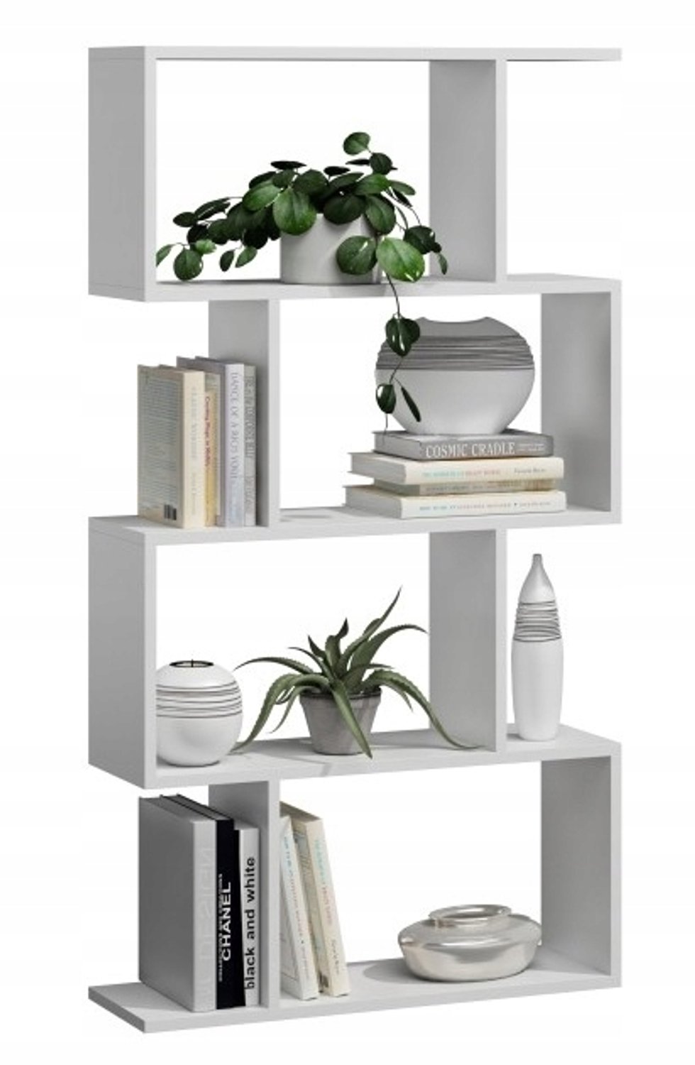 Per La Vita Bask 4 - Vakkenkast - Wit - 141 cm hoog