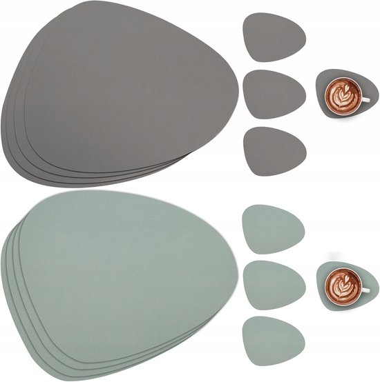 Dubbelzijdige Placemats Set - Waterdicht & Antislip Tafelbescherming — afbeelding 5