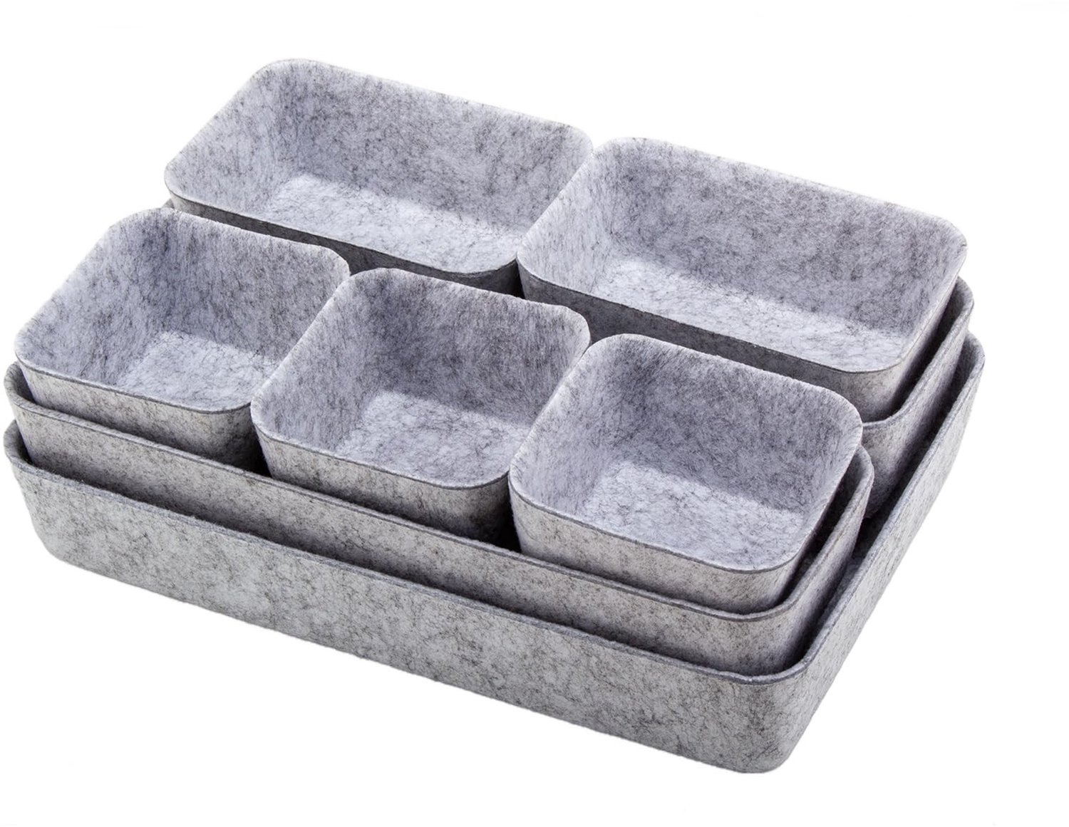 8-delige Lade Organizer Set van Milieuvriendelijk Vilt voor Bureau en Make-up