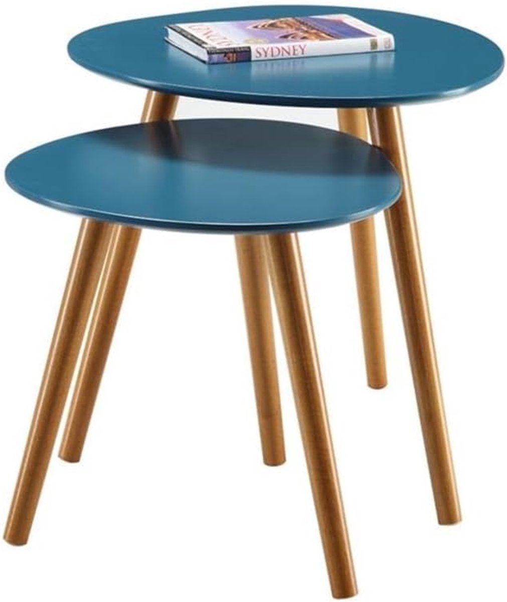 Concepts Oslo Nesting Eindtafels, Blauw/Naturel