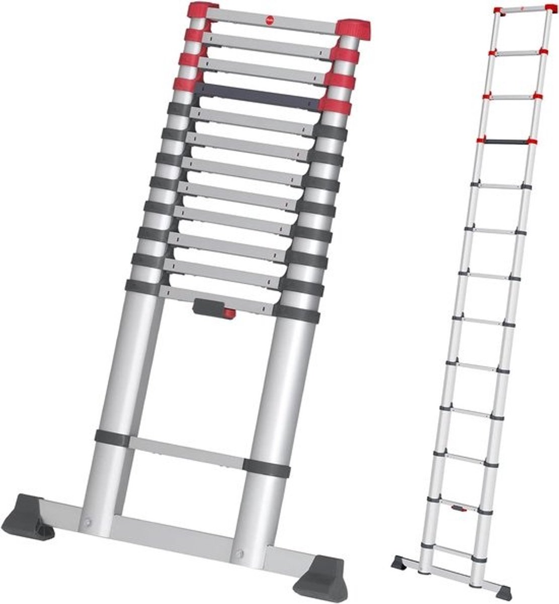 Veiligheidstelescoopladder - Uittrekbare aluminium ladder tot 450 cm