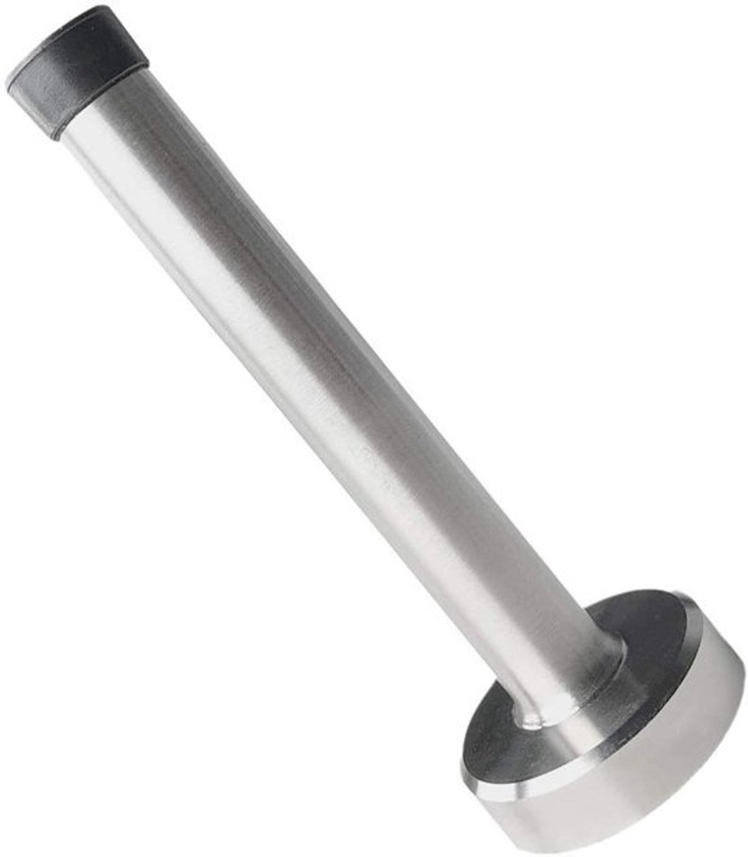 Dailygoods - Deurstopper met rubberen buffer - Roestvrijstalen deurstopper voor thuis en kantoor