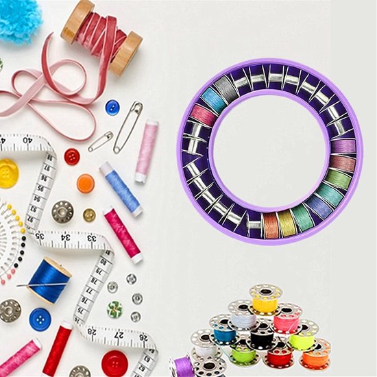 Flexibele siliconen spoelhouder ring voor naaien, borduren en handwerkaccessoires - ideaal voor creatief gebruik — afbeelding 5