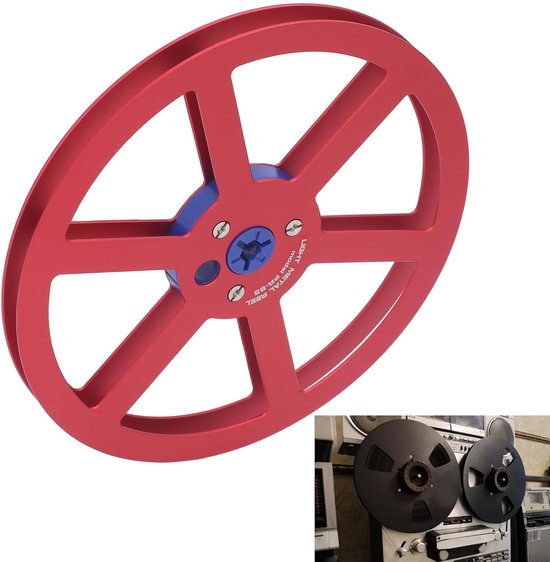7 Inch Aluminium Metaal Spoel met 6 Gaten en RVS Schroeven voor 1/4 Tape Decks, Ideale Vervanging voor Beschadigde Spoelen en Tape Accessoires — afbeelding 2
