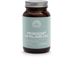 Mattisson - Pre en probisson 30 miljard CFU - Afkomstig uit Sunfiber (Guarboonvezel) - Voedingssupplement Darmflora - Vegan - 60 Capsules