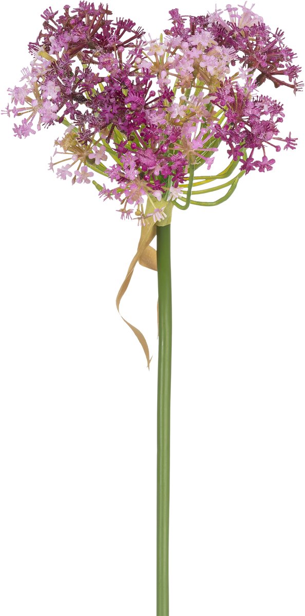 Easyplants | Kunstbloem Allium 60 cm paars | Zijde | Nepbloemen | paars | Onderhoudsvrij | Kant-en-klaar