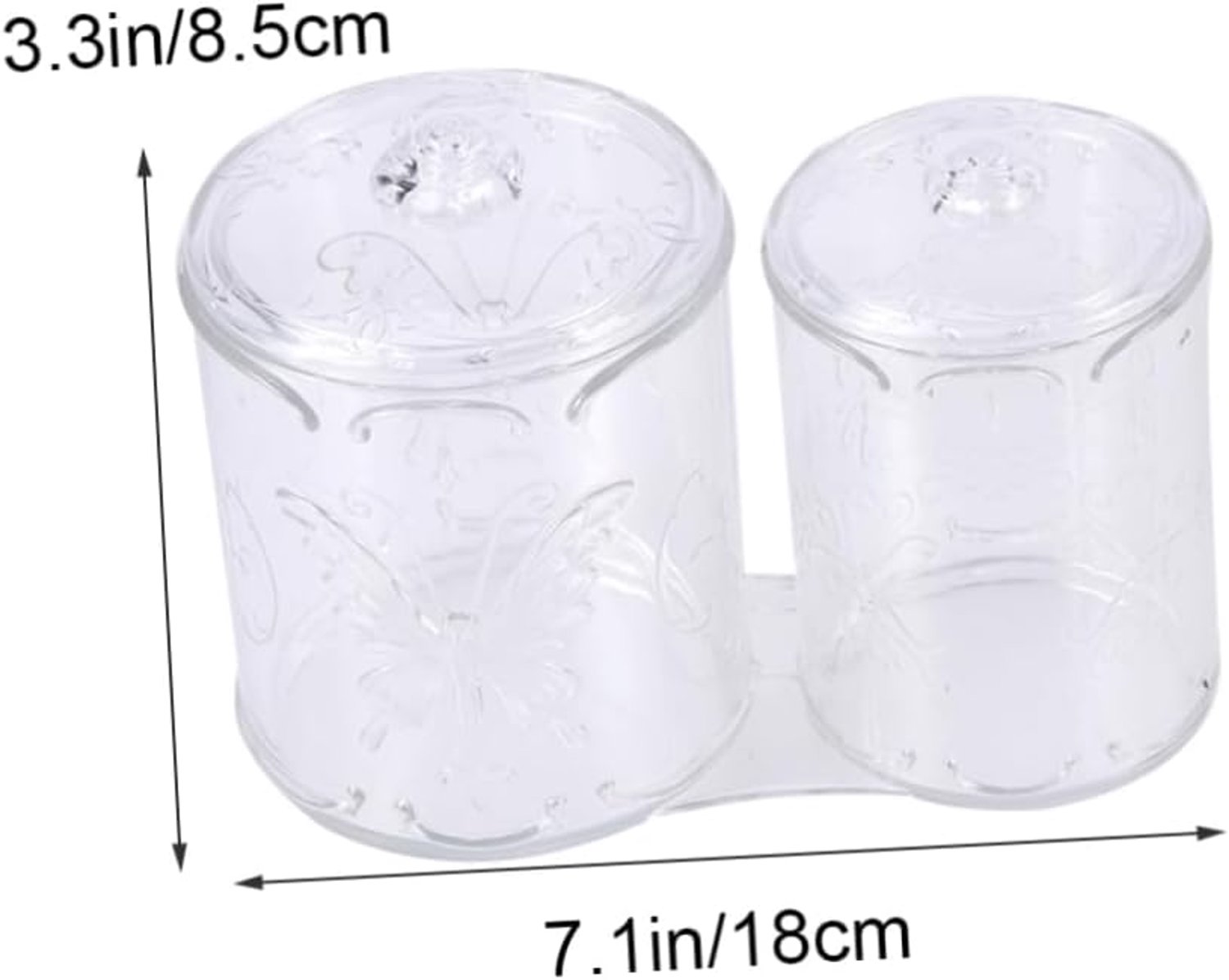 Deksel Acrylpotten Ronde Container Australisch Organiseer Uw Bureau