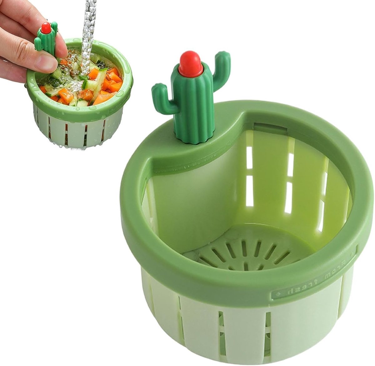 Gootsteenzeef - Druk om het keukenafdruiprek te legen met gemakkelijk schoon te maken ontwerp | Leuke gootsteenafvoerzeef mand voor appartement, camper, restaurant, café,