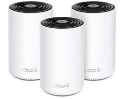TP-Link Deco XE75 - Mesh WiFi - WiFi Versterker - Wifi 6E - 5400 Mbps - 3-Pack