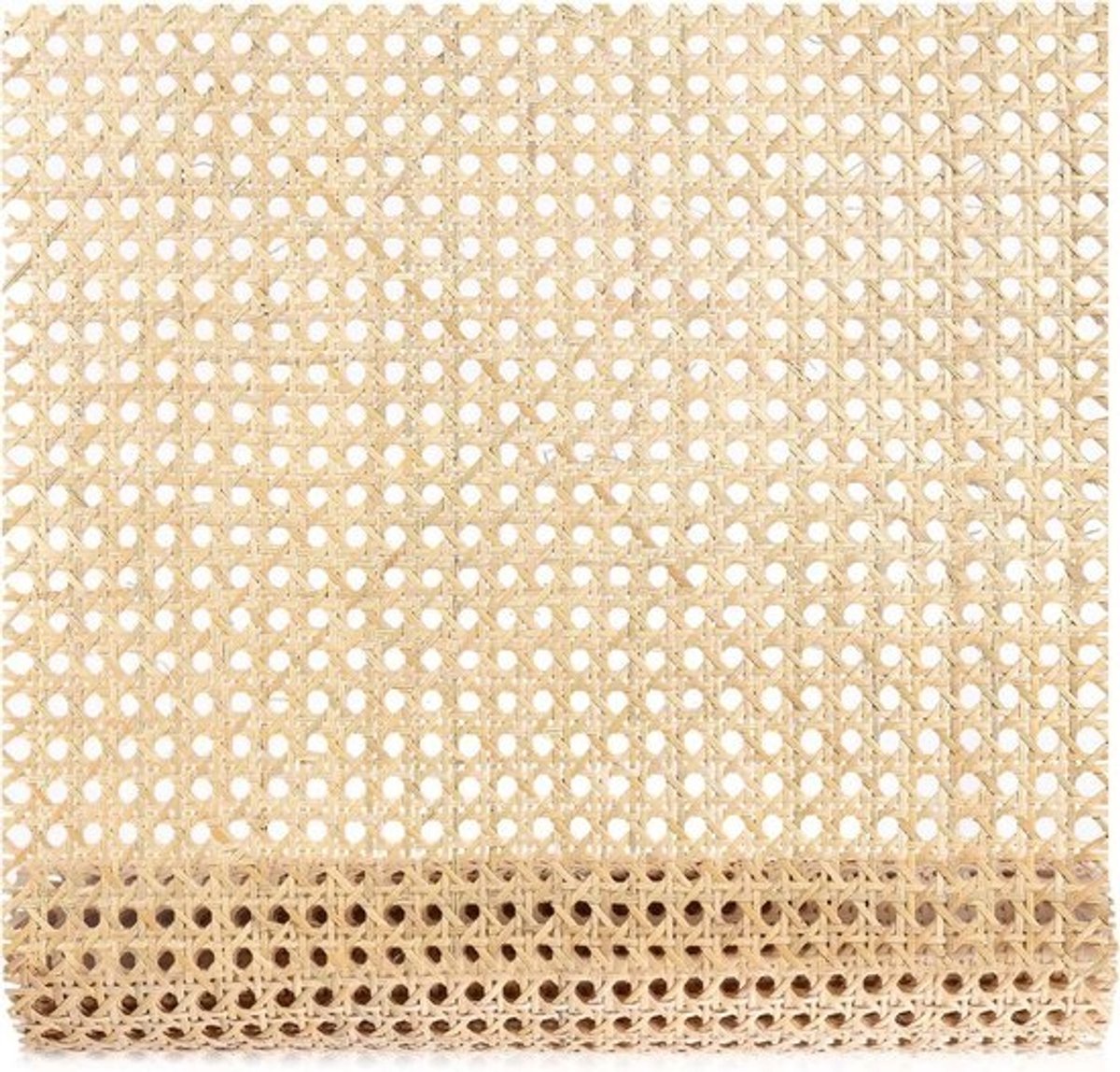 Rotan Webbing Rol 1x0,4m natuurlijke riet webbing voor caning projecten. Geschikt voor doe-het-zelf knutselen, kasten, stoelen en meubels.