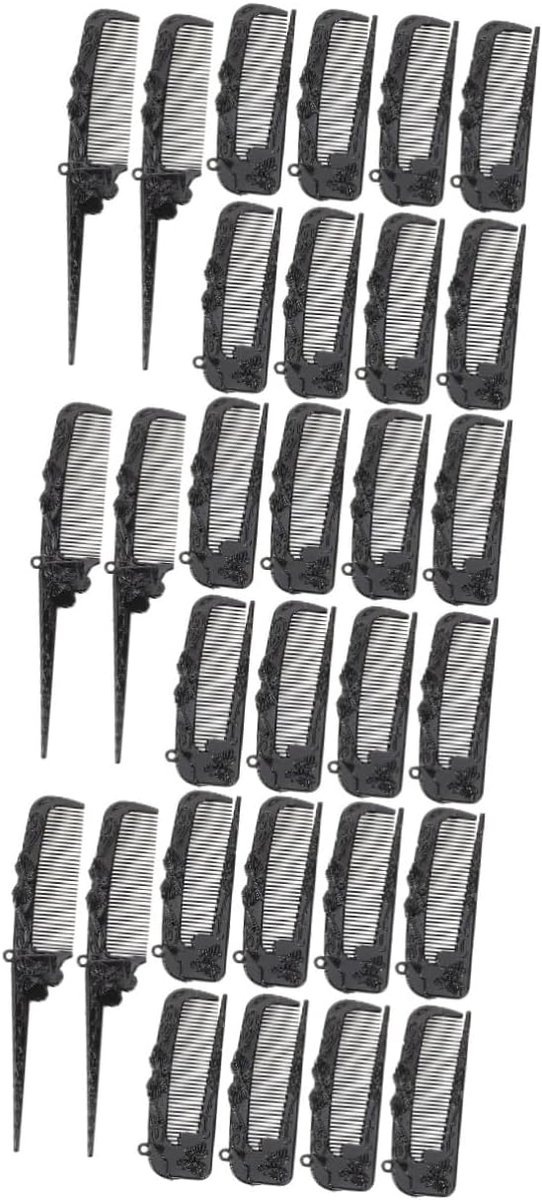 3 Sets Haarkammen Opvouwbare Borstel Kam Voor Haarstylist Scheidingskam Voor Vlechten Rattenstaartkammen Kappersgereedschap 10 Stuks * 3