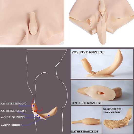 Panties Fake Vagina Short Triangle Can Pee and Inserted for Transgender Drag Queen Crossdresser — afbeelding 3