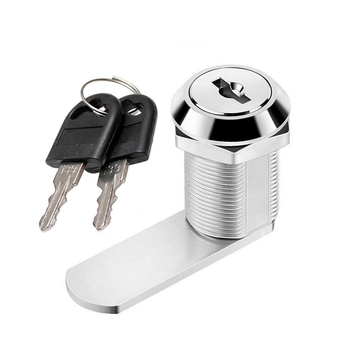 Universele Cilinderslot met Hefmechanisme 25 mm - Veiligheidsoplossing voor Meubels en Postkasten