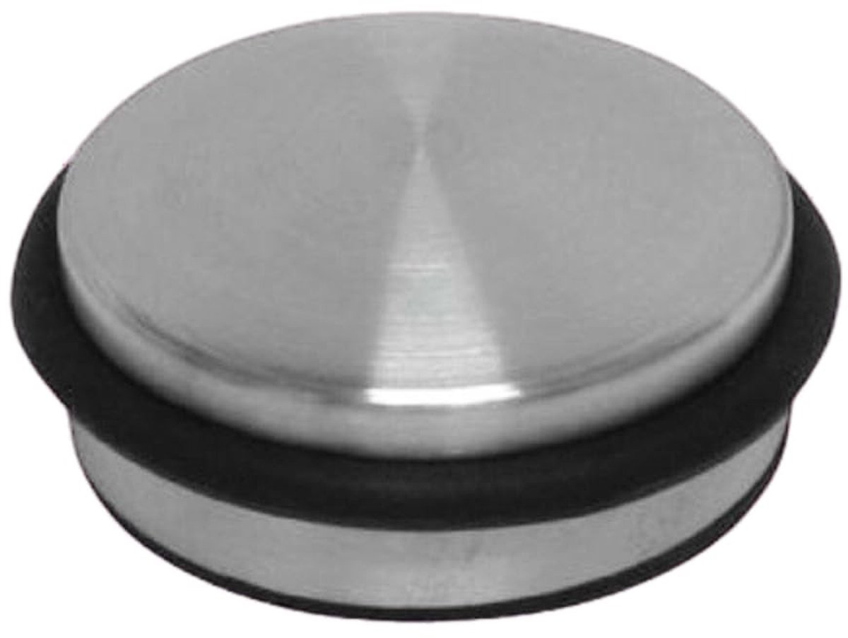 Deurstopper RVS met Antislip 4,5 x 10 cm