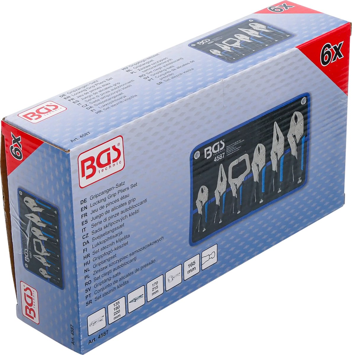BGS Griptangset - 6 delig