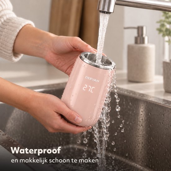 Deryan Bottle-In Flessenwarmer - Draagbare Flesverwarmer - Roze — afbeelding 3