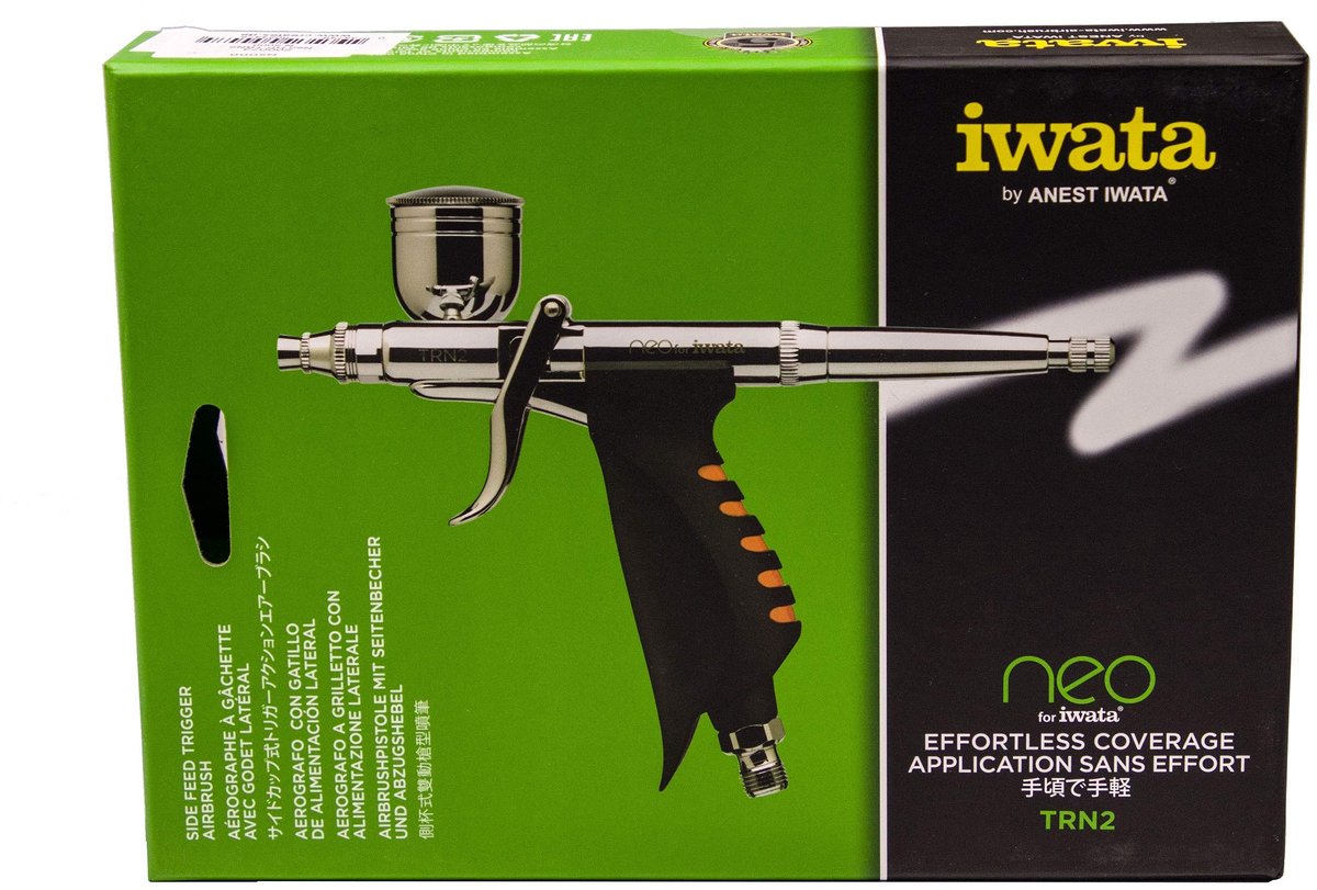 Airbrush Trigger Gun met Zijbeker en Adapter