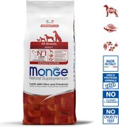 Monge Natural Superpremium - Hondenbrokken - Adult monoproteïne - Lam met rijst en aardappelen - 15 kg