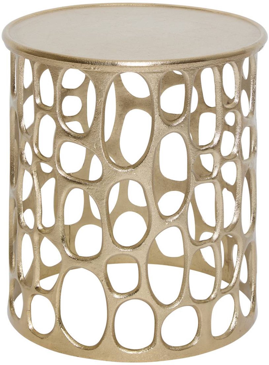 Atmosphera Créateur d'intérieur® Table d'appoint Mesh ronde D.36,5cm doré