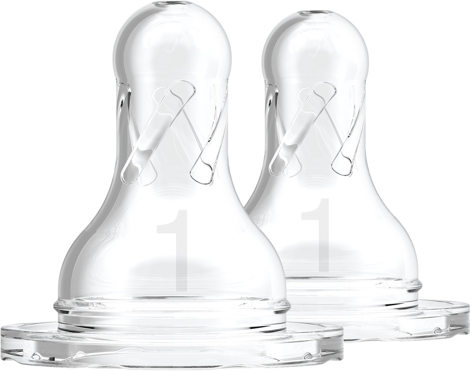 Bol.com Dr. Brown's Options+ Flesspeen - Fase 1 - Smalle halsfles - 2 stuks aanbieding