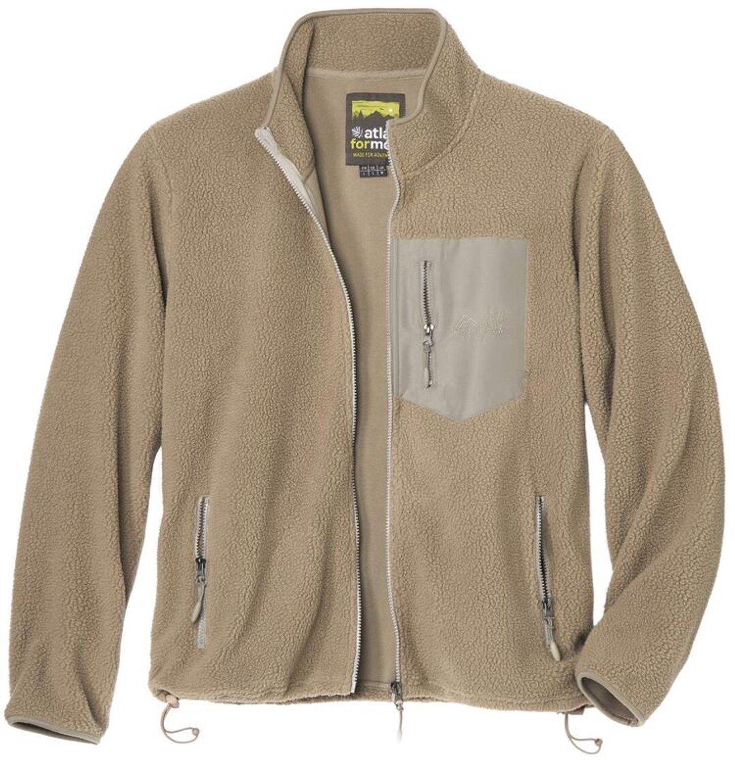 ATLAS FOR MEN - Warm sherpavest - Heren - Verkrijgbaar in grote maten - 4XL
