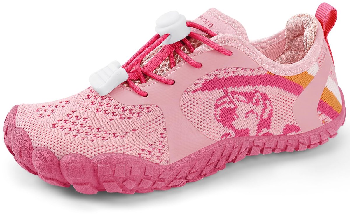IceUnicorn Blotevoetenschoenen voor kinderen, ademend, sneldrogend, zwemschoenen, Eenhoorn roze., 29 EU - ShopVlot