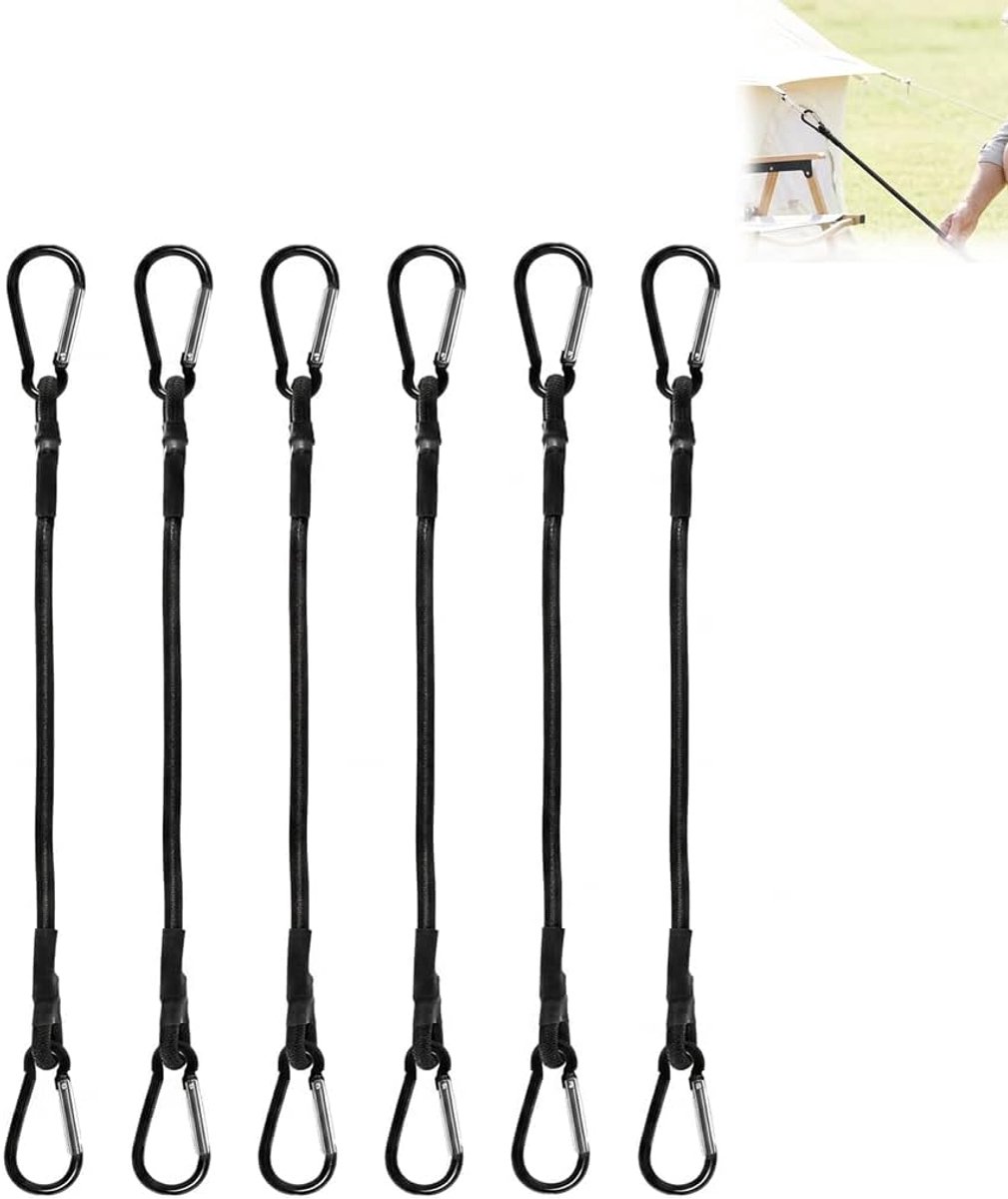 Elastische spanbanden 30 cm - robuuste latex met roestvrijstalen haken - sterke bevestiging voor bagage - ShopVlot