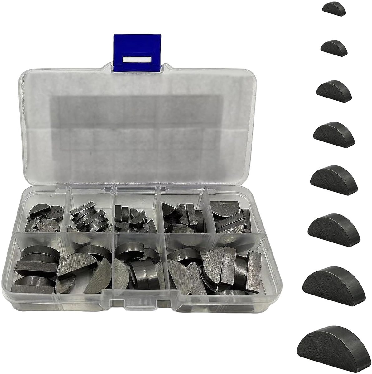 Discveren assortiment 80 stuks - 3-6 mm disc spring set - hoogwaardige koolstofstaal - ideaal voor motoronderdelen - ShopVlot