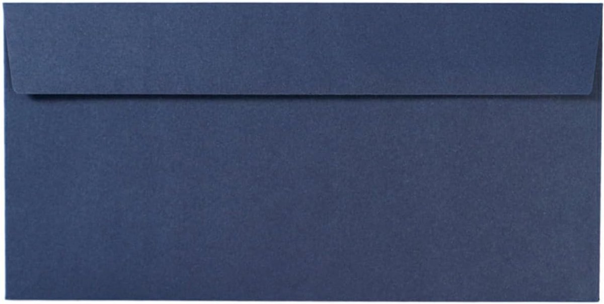 Envelopes DIN long 220 x 110 mm - zelfklevend - donkerblauw - perfect voor uitnodigingen - ShopVlot