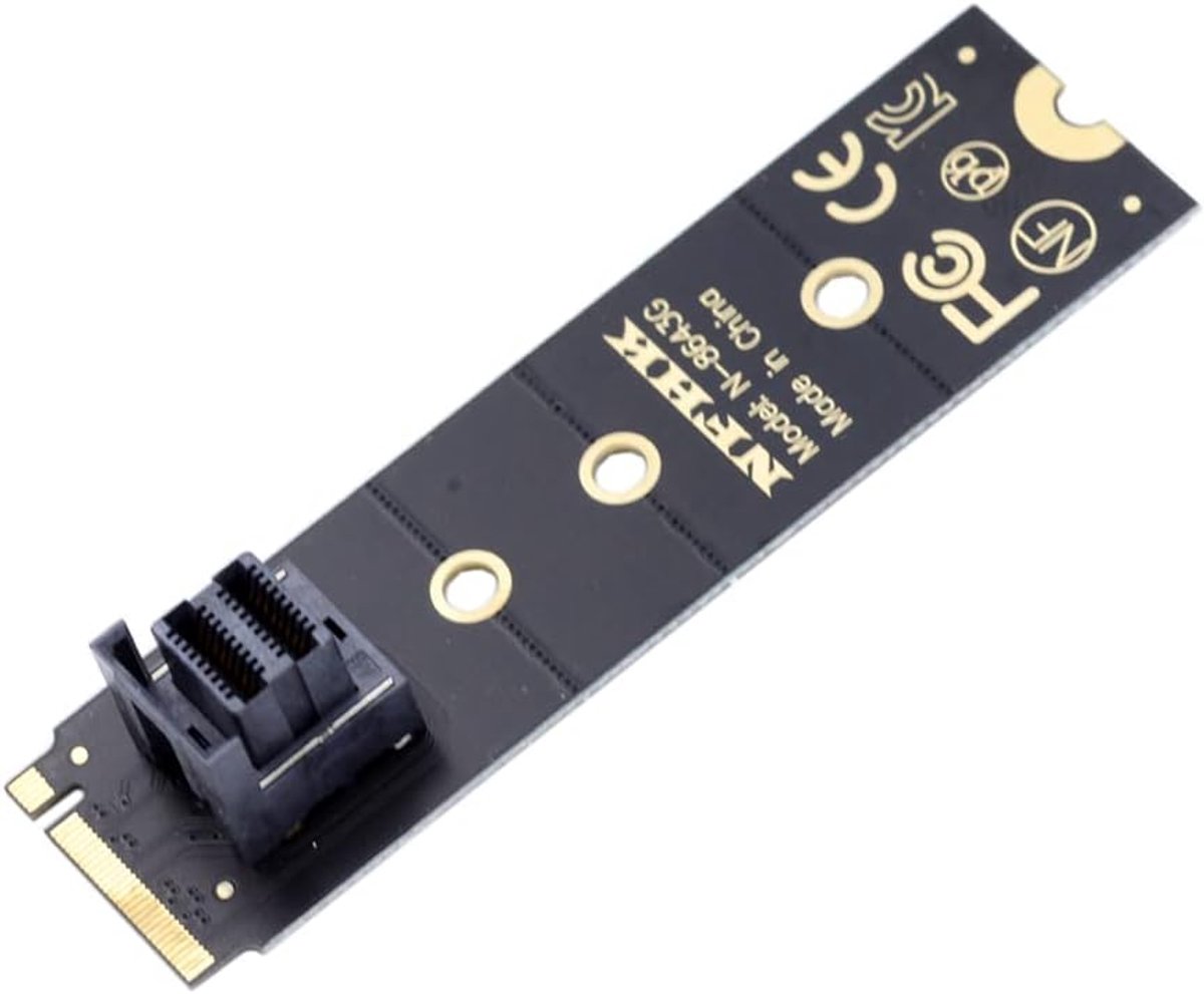 22x80mm U.2 Kit SFF-8639 NVME PCIe4.0 SSD Adapter for Motherboard SSD 750 p3600 p3700 M.2 SFF-8643 Mini SAS HD - ShopVlot